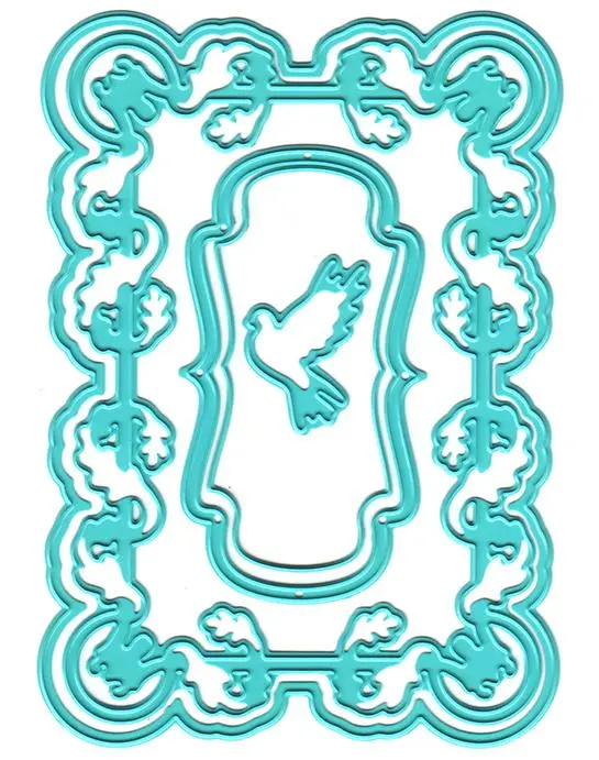 Vintasia Dies - Rectangle Frame With A Bird 1
