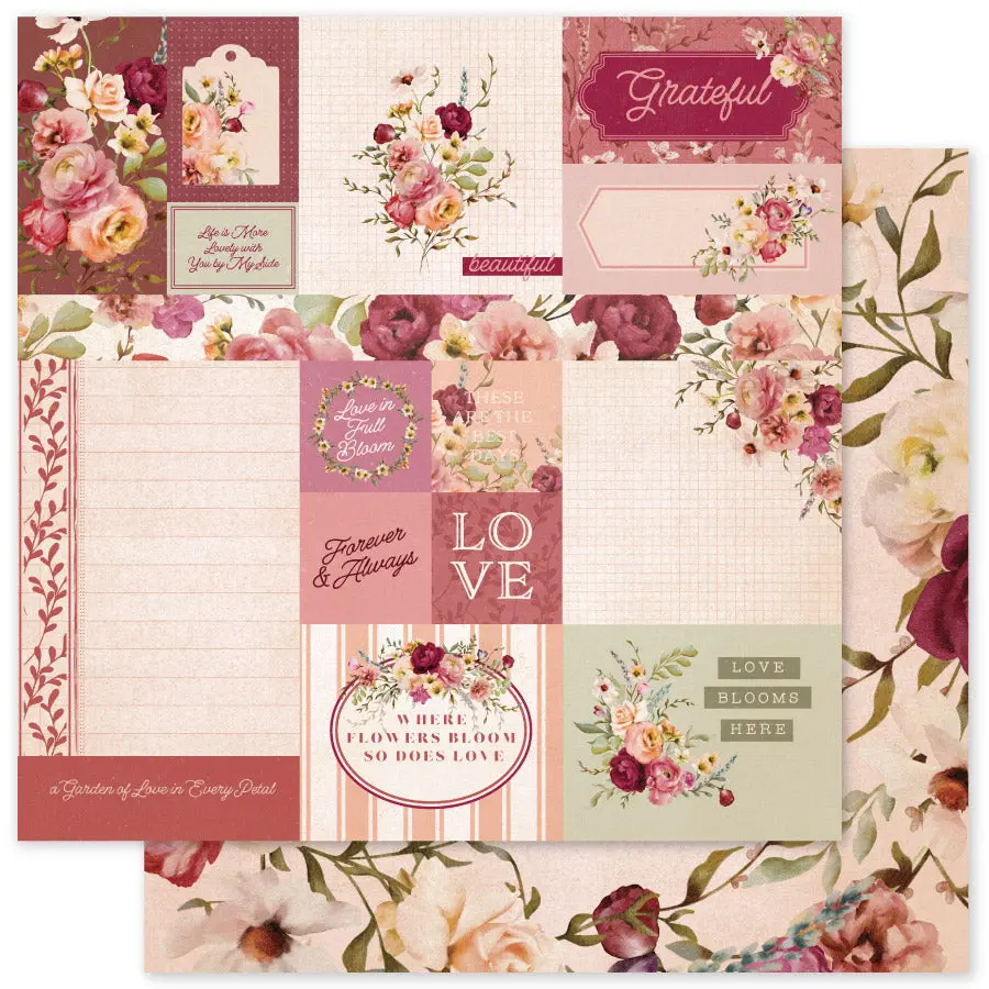 Vintage Rose Basics A 12 X 12 Paper (12 Pc Bulk Pack) 33624 1