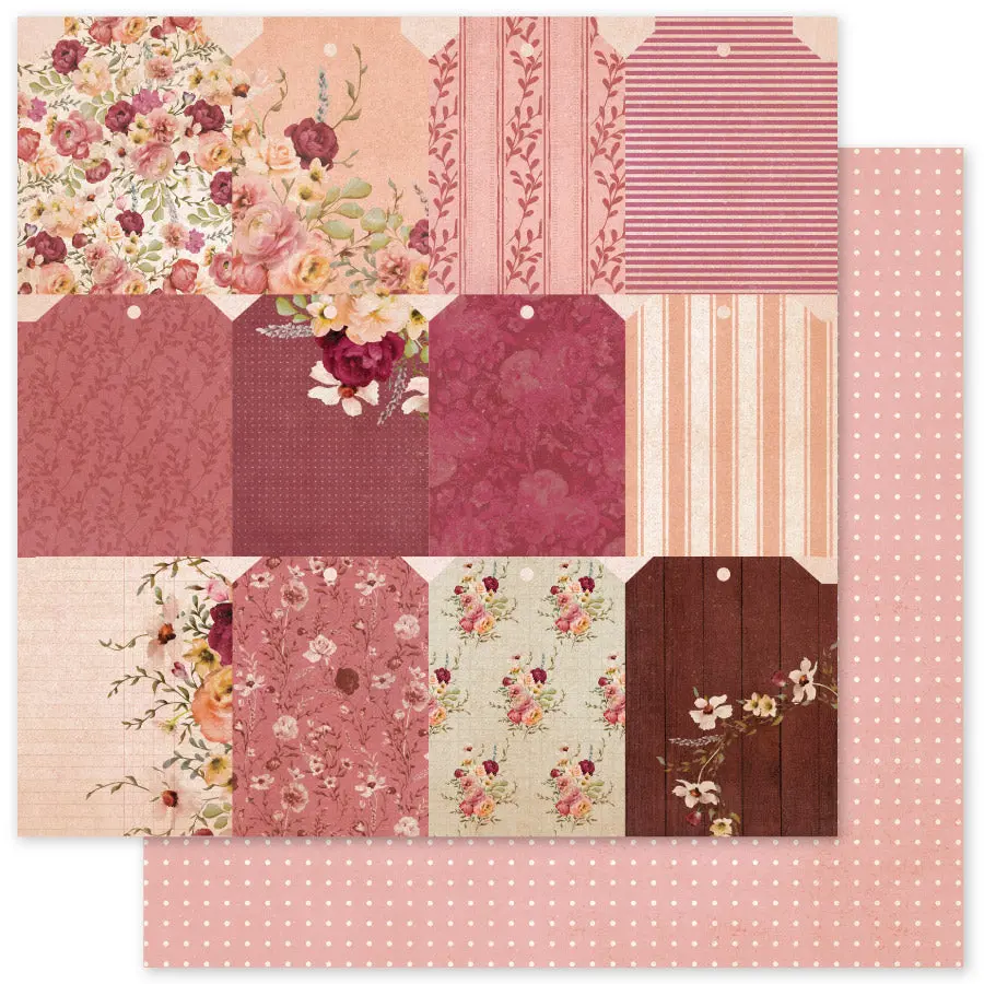 Vintage Rose Basics D 12 X 12 Paper (12 Pc Bulk Pack) 33633 1