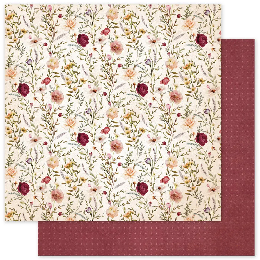 Vintage Rose B 12 X 12 Paper (12 Pc Bulk Pack) 33603 1