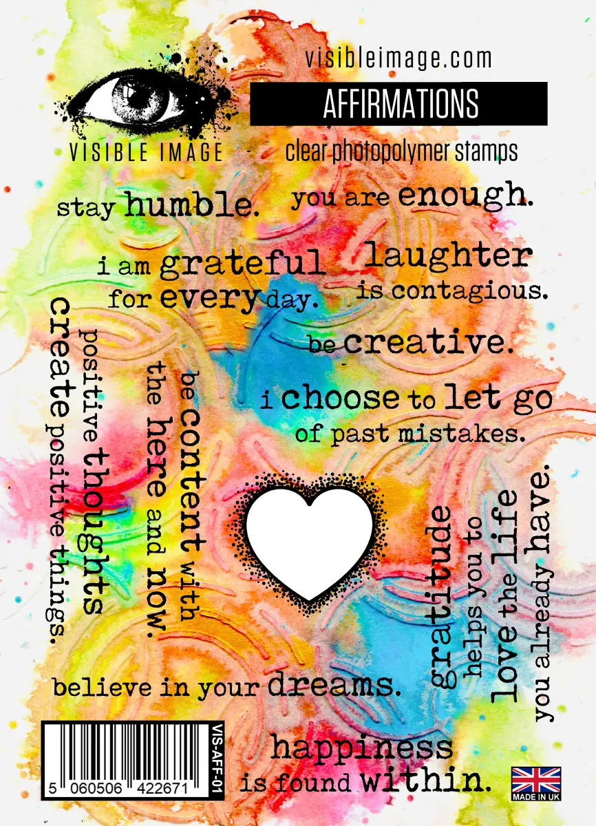 Visible Image Affirmations - A6 Stamp Set 1