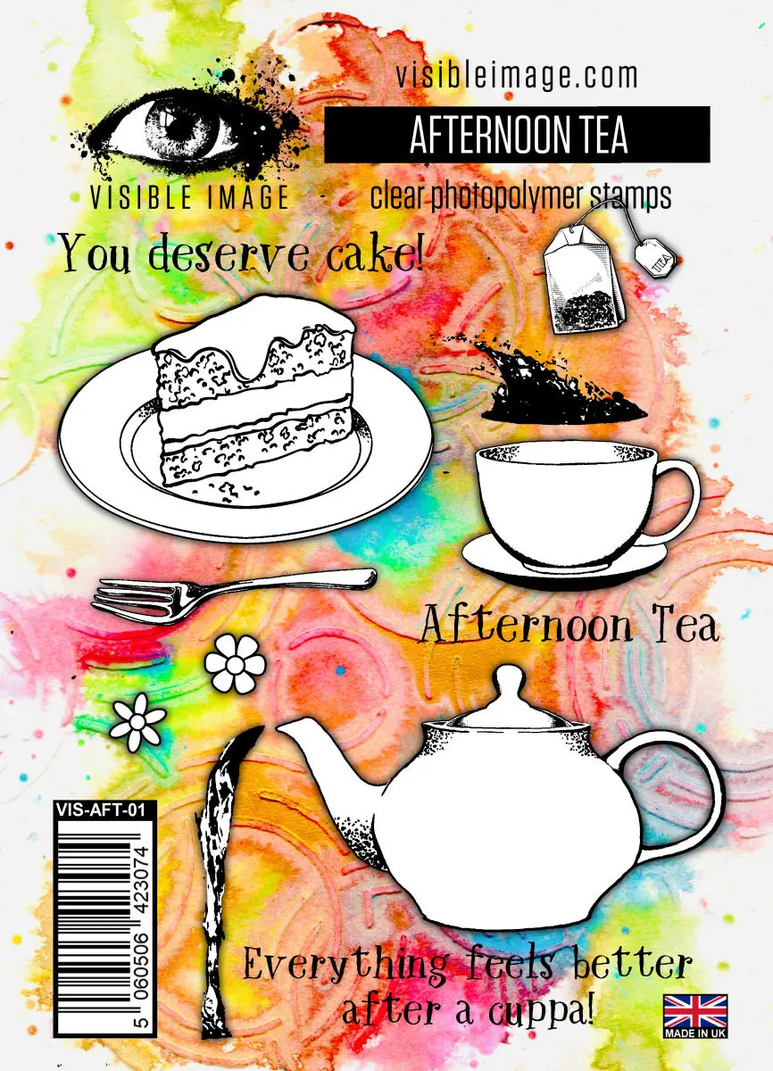 Visible Image Afternoon Tea Stamp Set - A6 Stamp Set 1