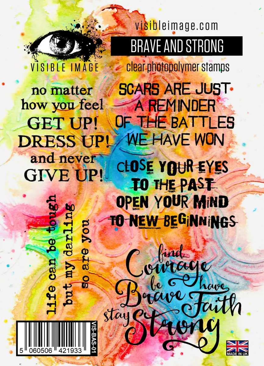 Visible Image Brave And Strong - A6 Stamp Set 1