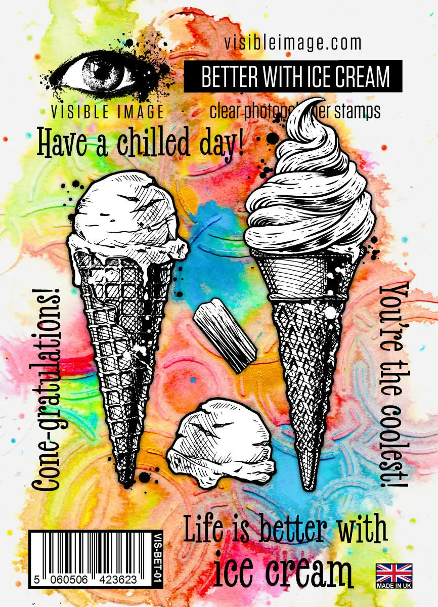 Visible Image Better With Ice Cream - A6 Stamp Set 1
