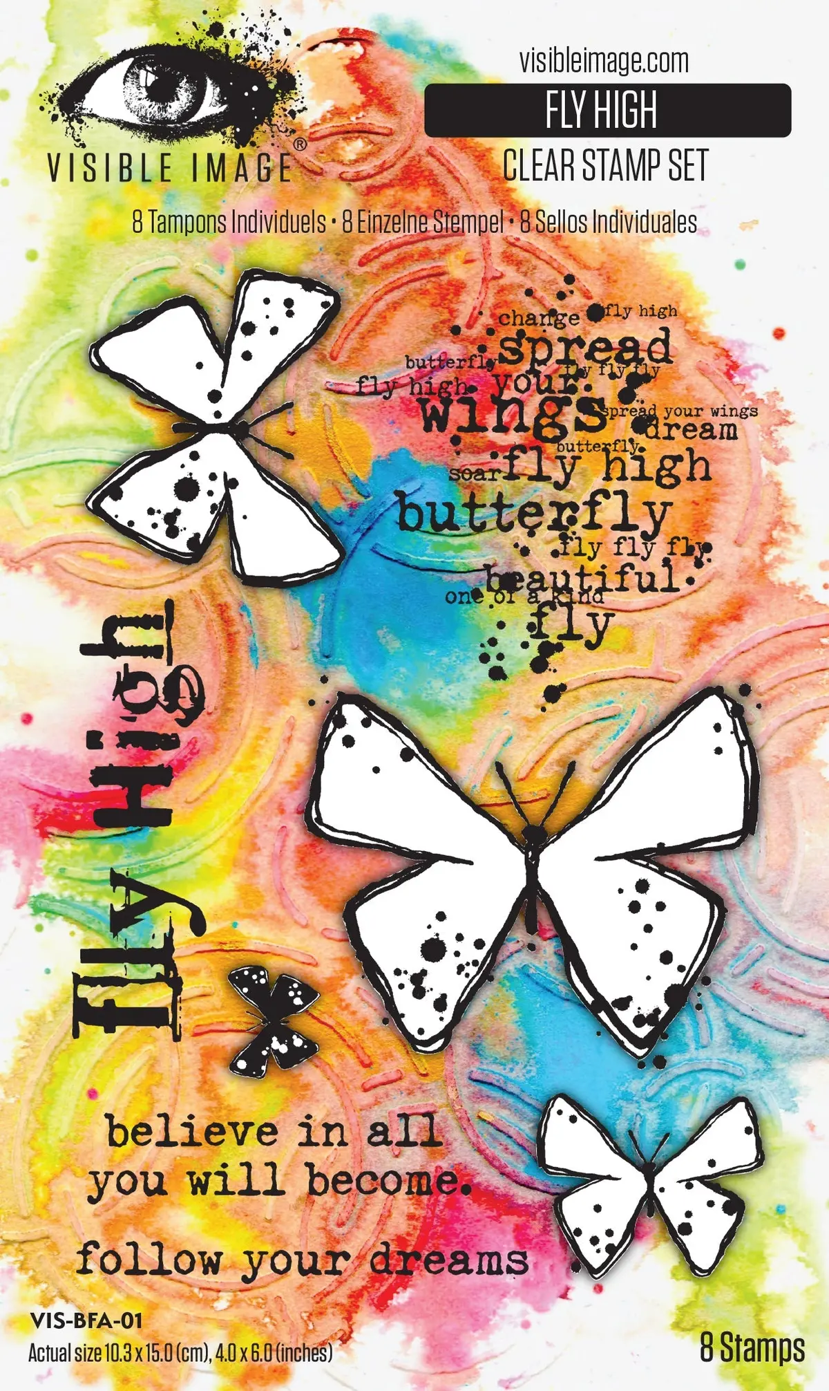 Visible Image Fly High 4In X 6In Stamp Set 1