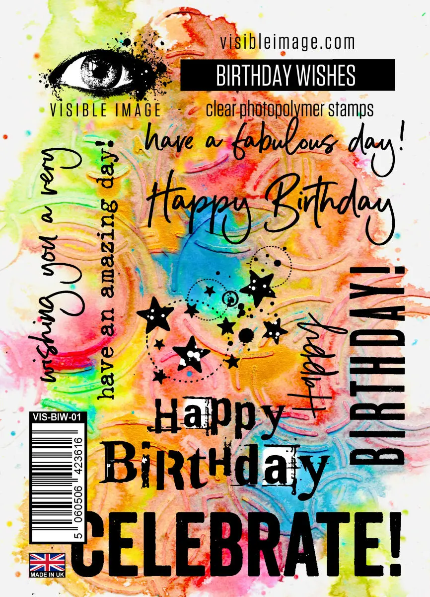 Visible Image Birthday Wishes - A6 Stamp Set 1