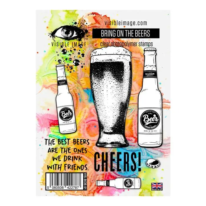Visible Image Bring On The Beers - A6 Stamp Set 1