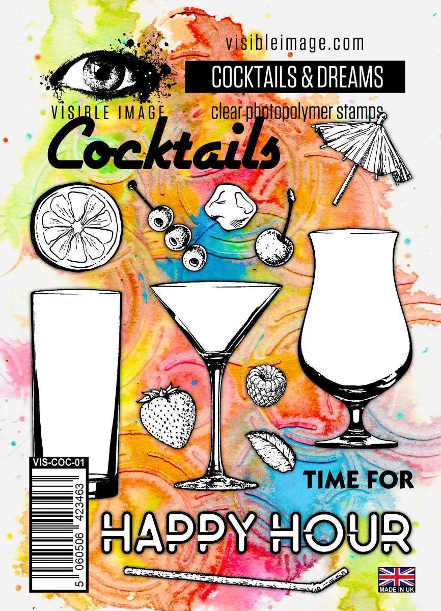Visible Image Cocktails & Dreams - A6 Stamp Set 1