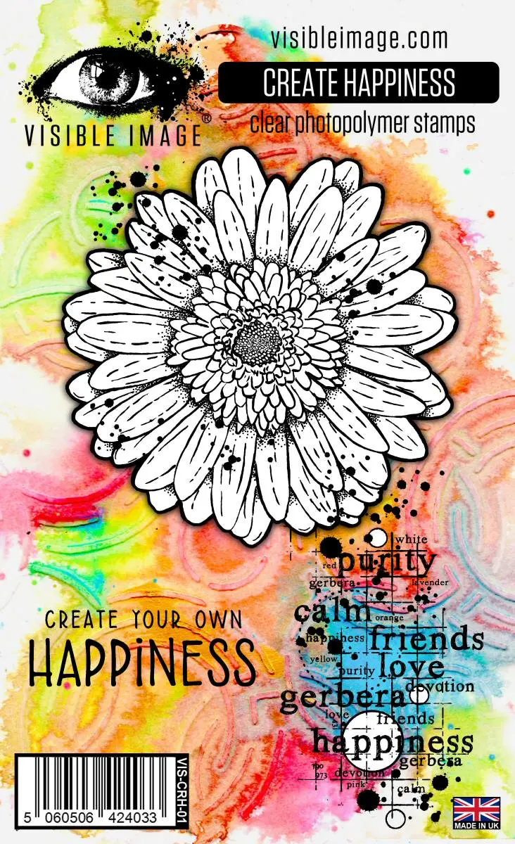 Visible Image Create Happiness - A6 Stamp Set 1