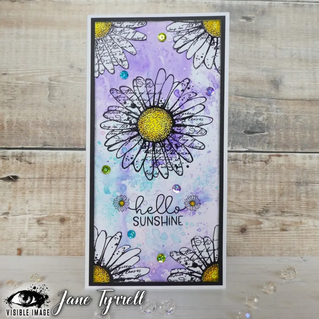 Visible Image Daisy Grunge - A6 Stamp Set 2