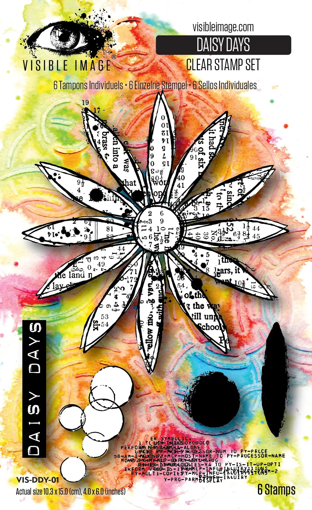 Visible Image Daisy Days 4In X 6In Stamp Set 1