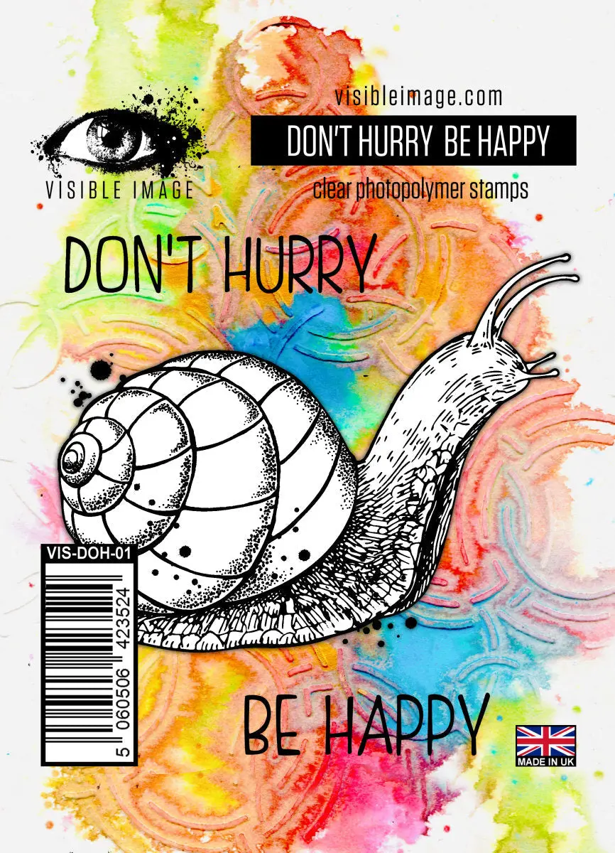 Visible Image Don't Hurry Be Happy - A7 Stamp Set 1