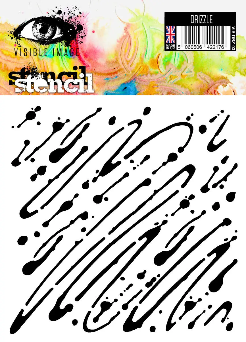 Visible Image Drizzle Stencil 6 X 6 1