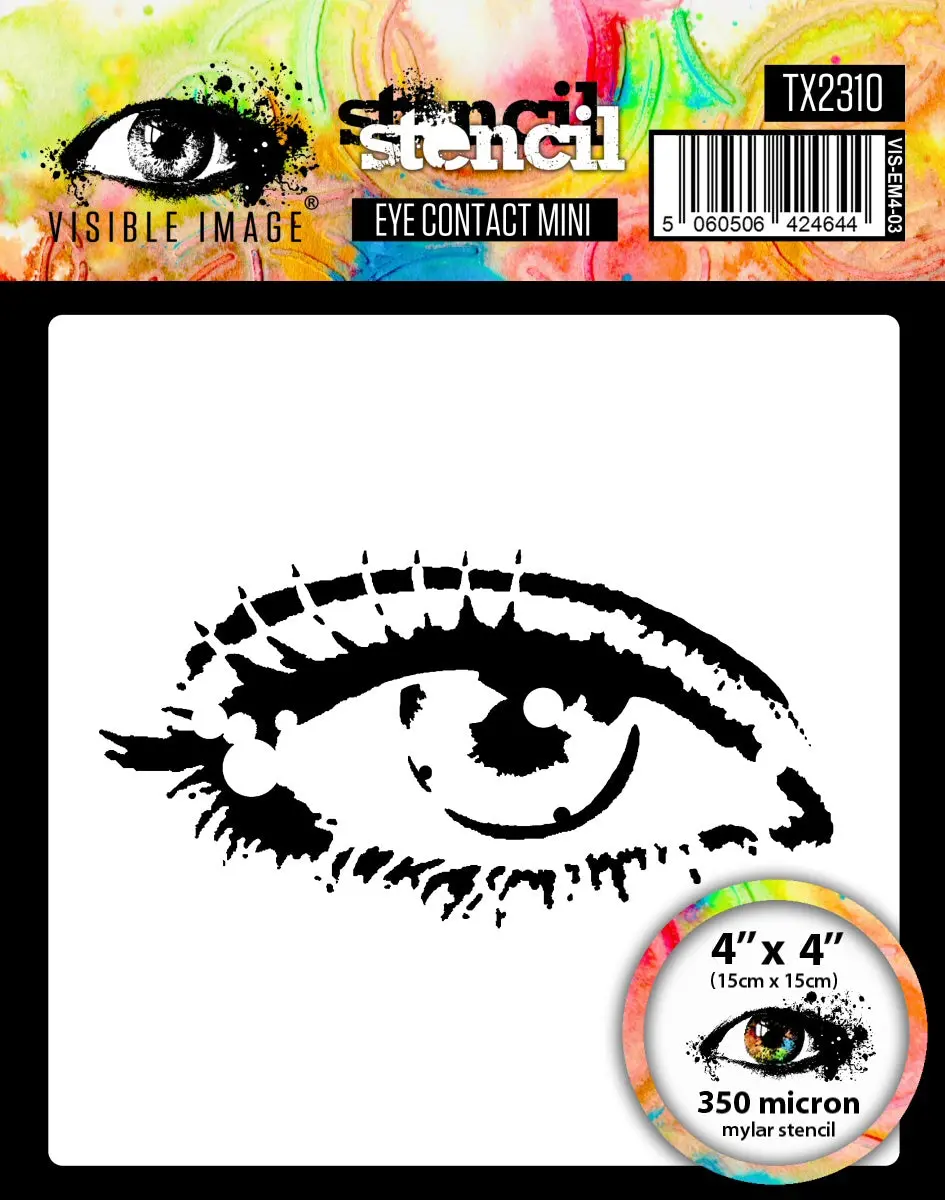 Visible Image Eye Contact Mini Stencil - 4 X 4 1