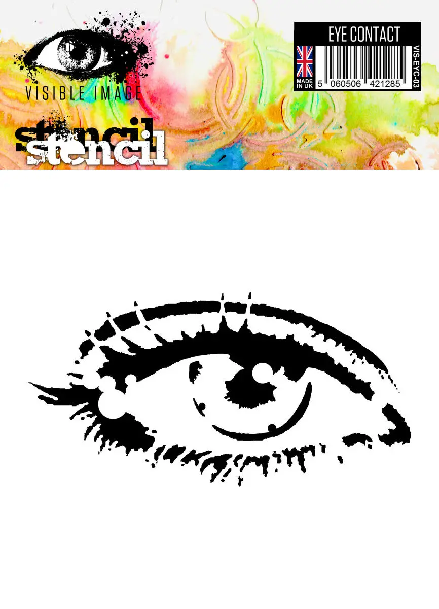 Visible Image Eye Contact Stencil - 6 X 6 1