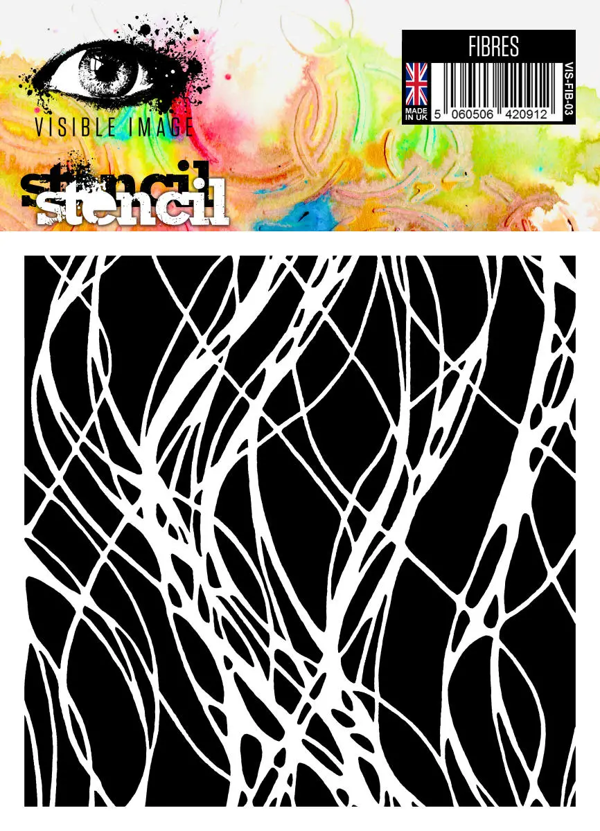 Visible Image Fibres Stencil - 6 X 6 1