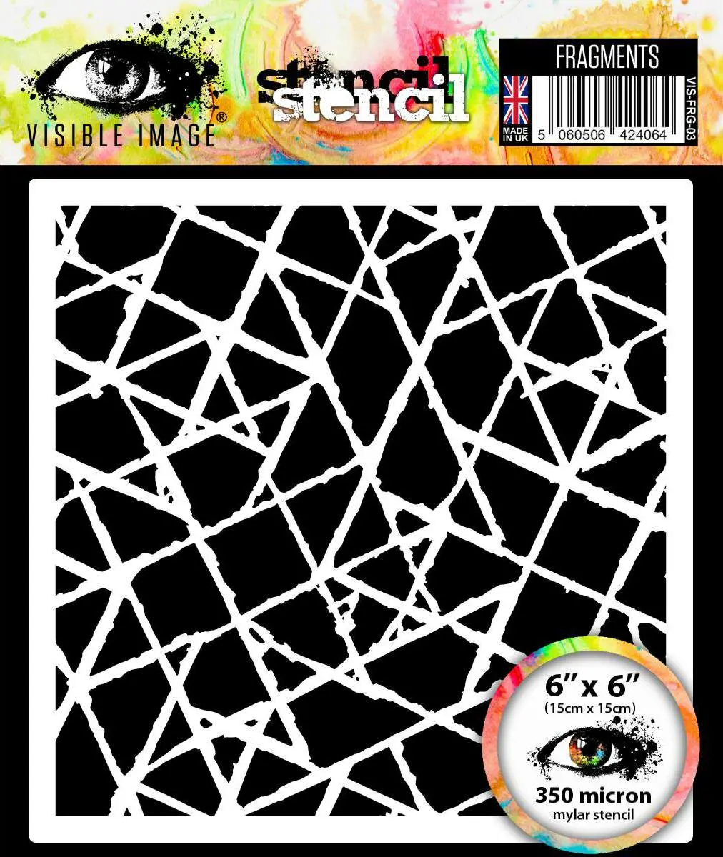 Visible Image Fragments Stencil - 6 X 6 1