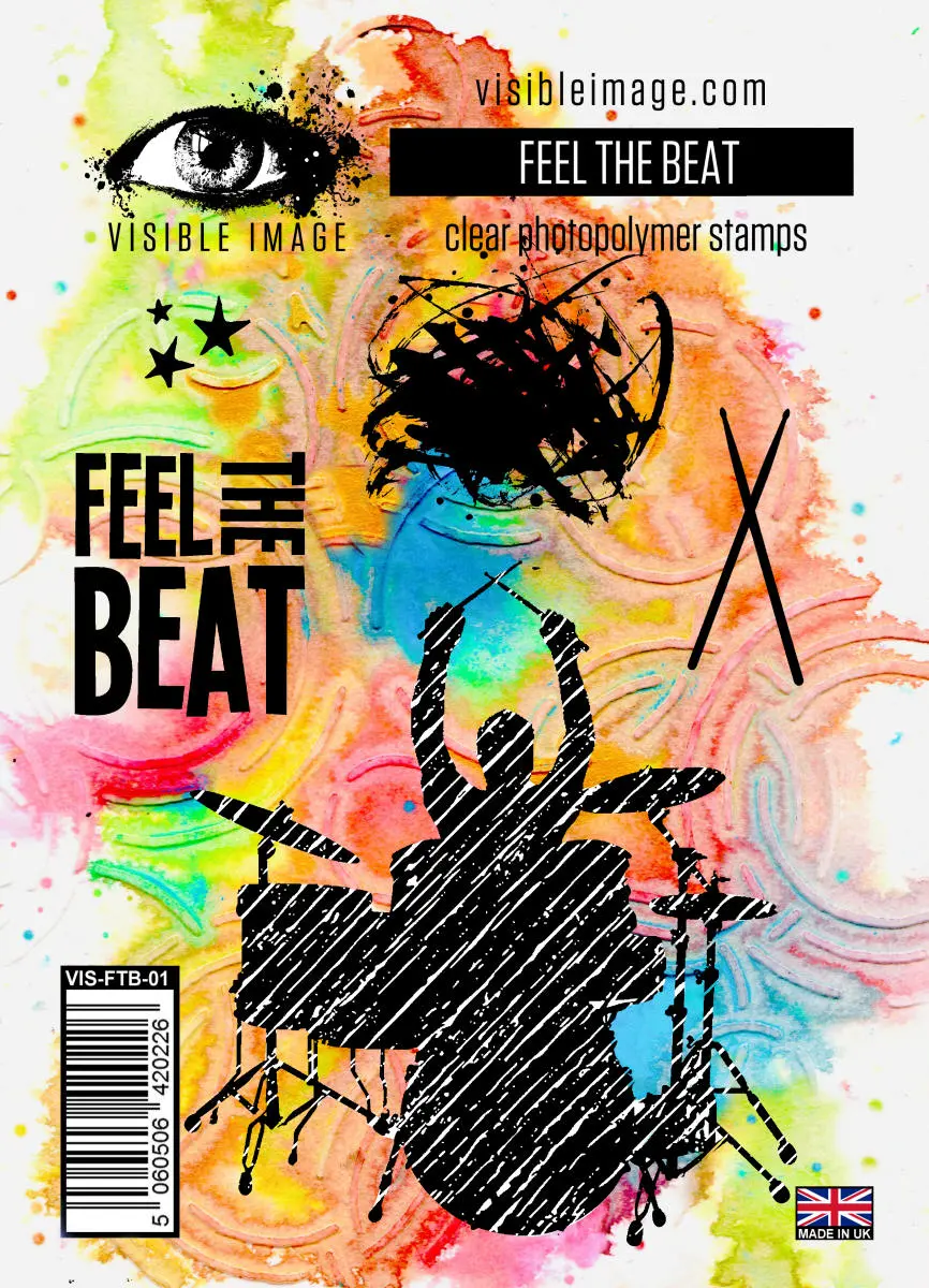 Visible Image Feel The Beat - A6 Stamp Set 1