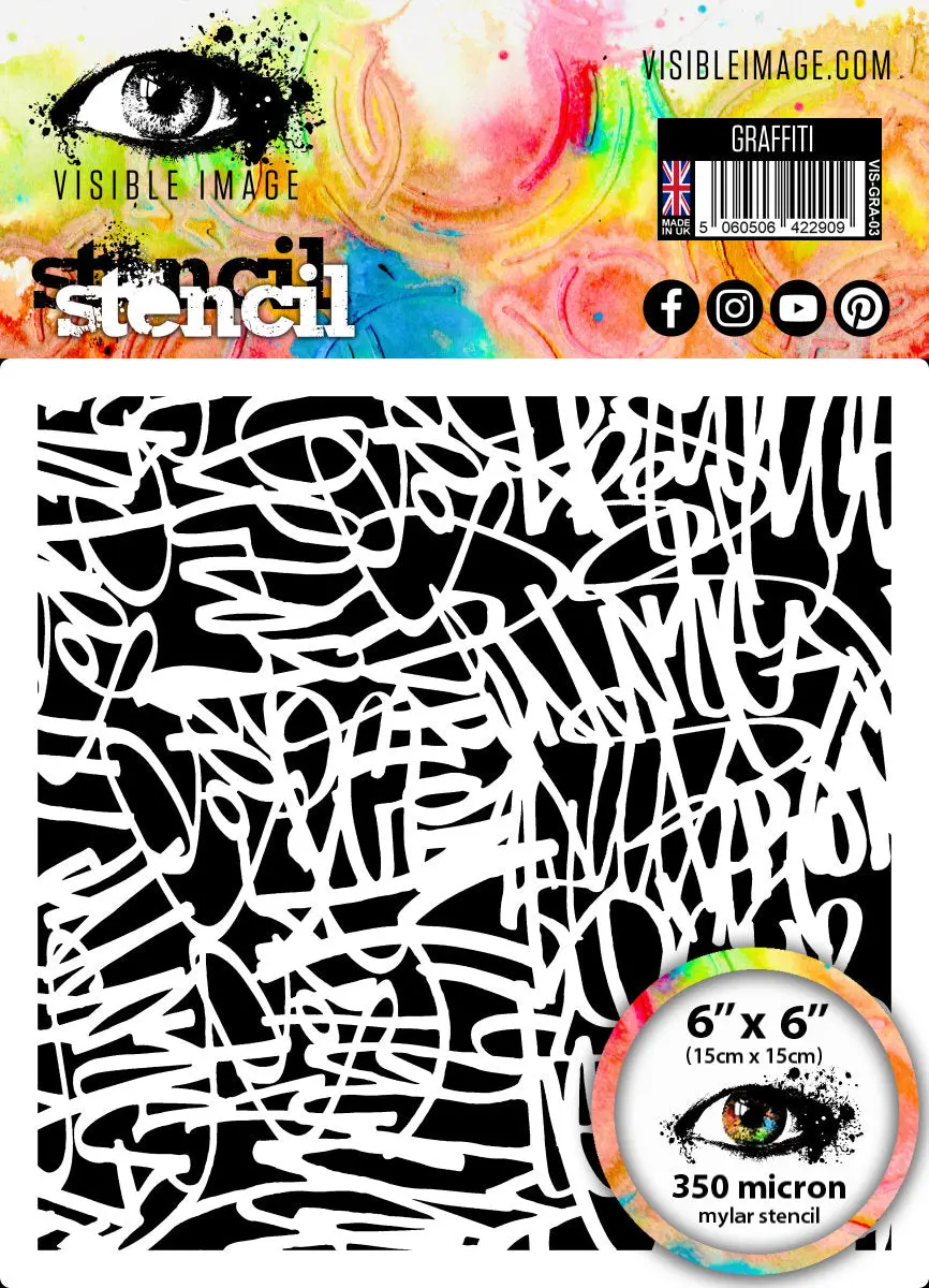 Visible Image Graffiti Stencil - 6 X 6 1