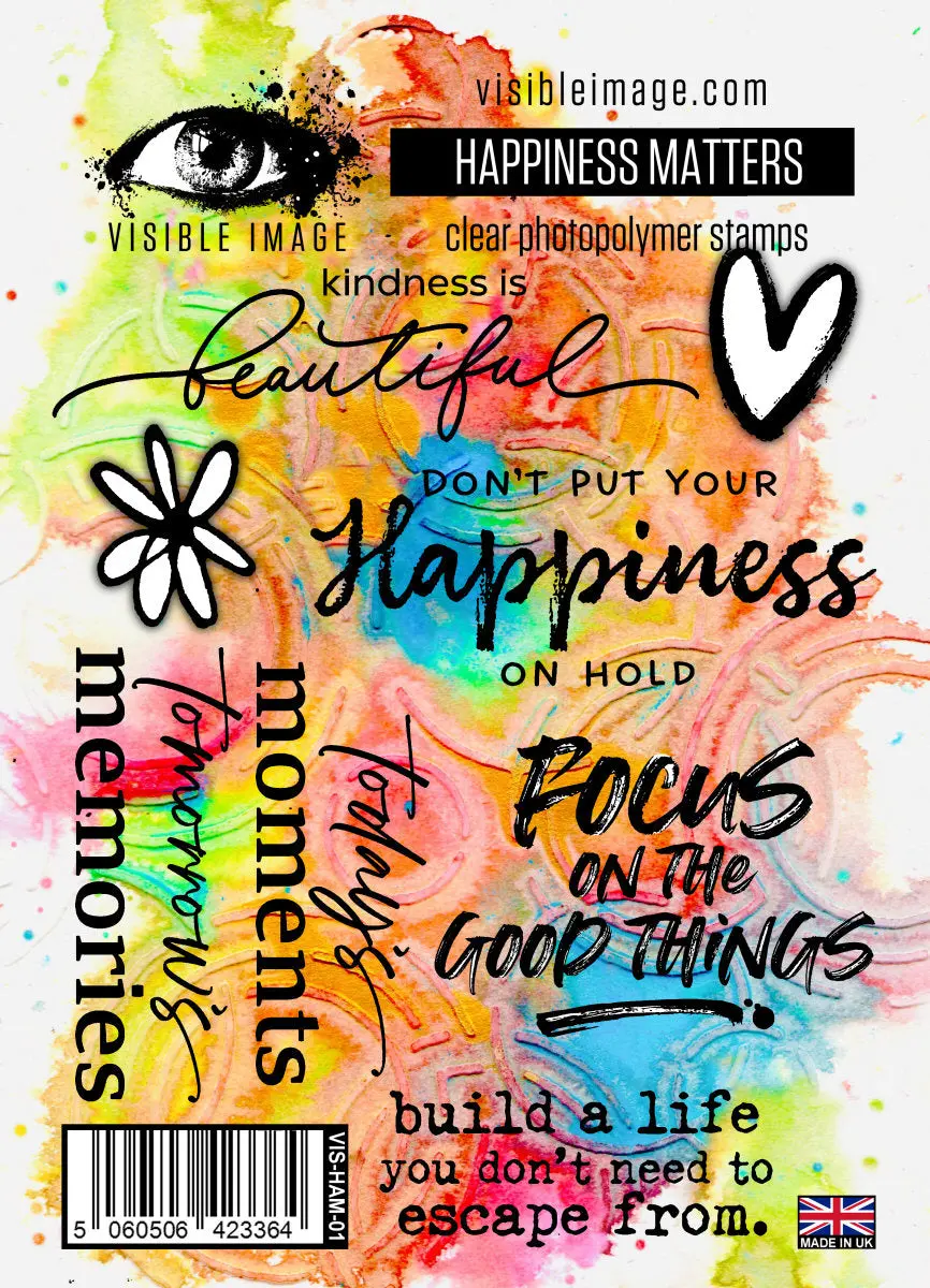 Visible Image Happiness Matters - A6 Stamp Set 1