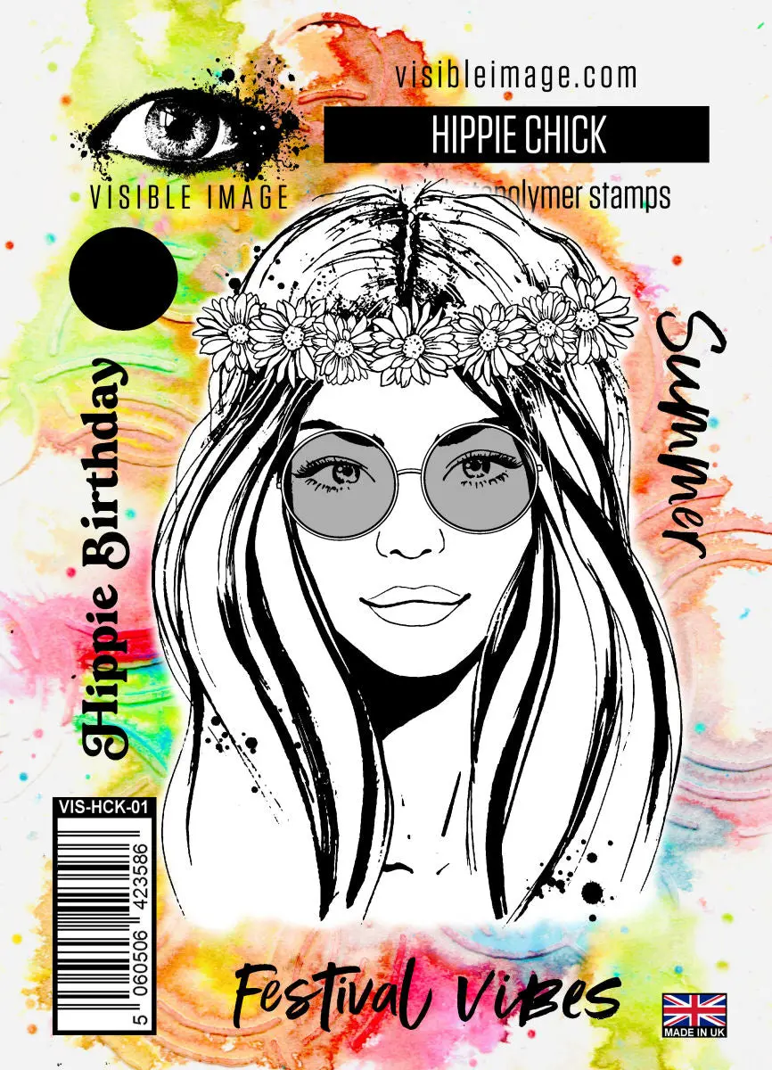 Visible Image Hippie Chick - A6 Stamp Set 1