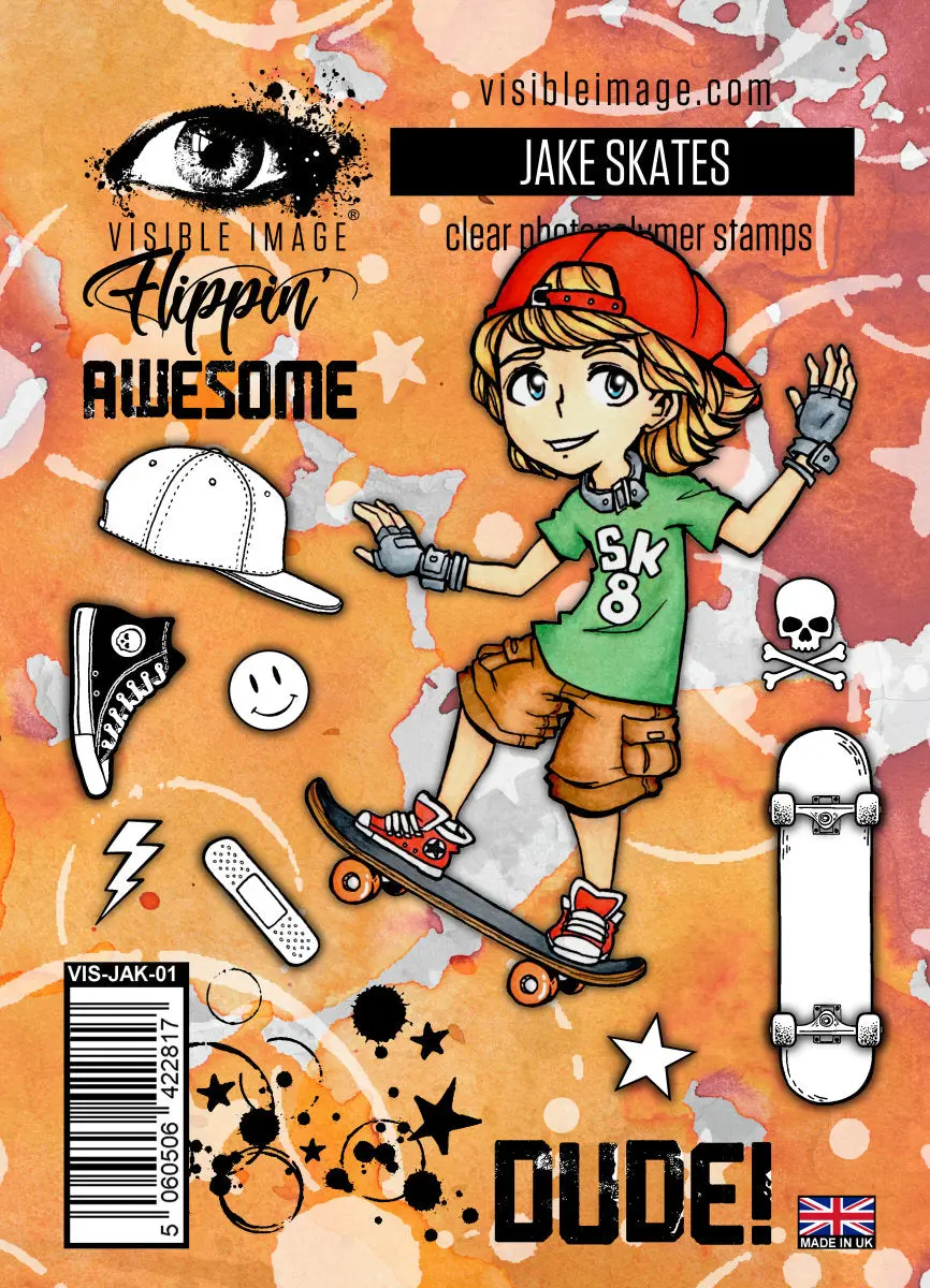 Visible Image Jake Skates - A6 Stamp Set 1