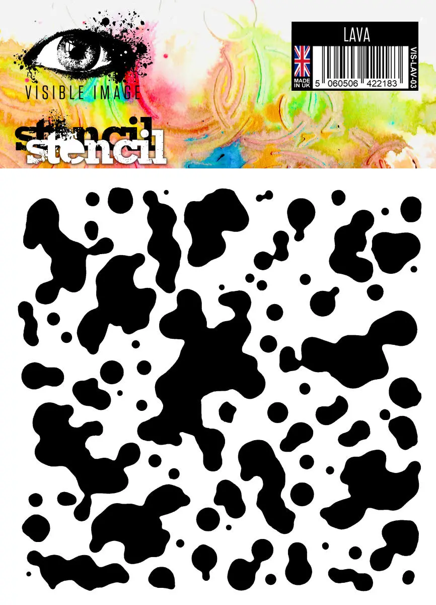 Visible Image Lava Stencil - 6 X 6 1