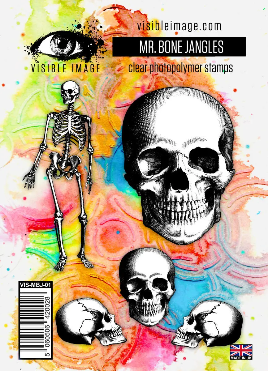 Visible Image Mr Bone Jangles - A6 Stamp Set 1