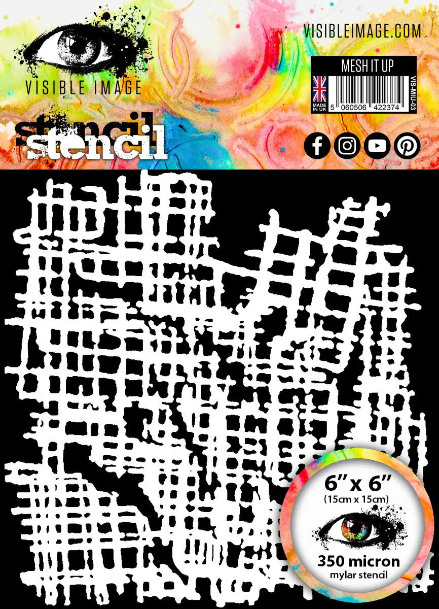 Visible Image Mesh It Up Stencil - 6 X 6 1