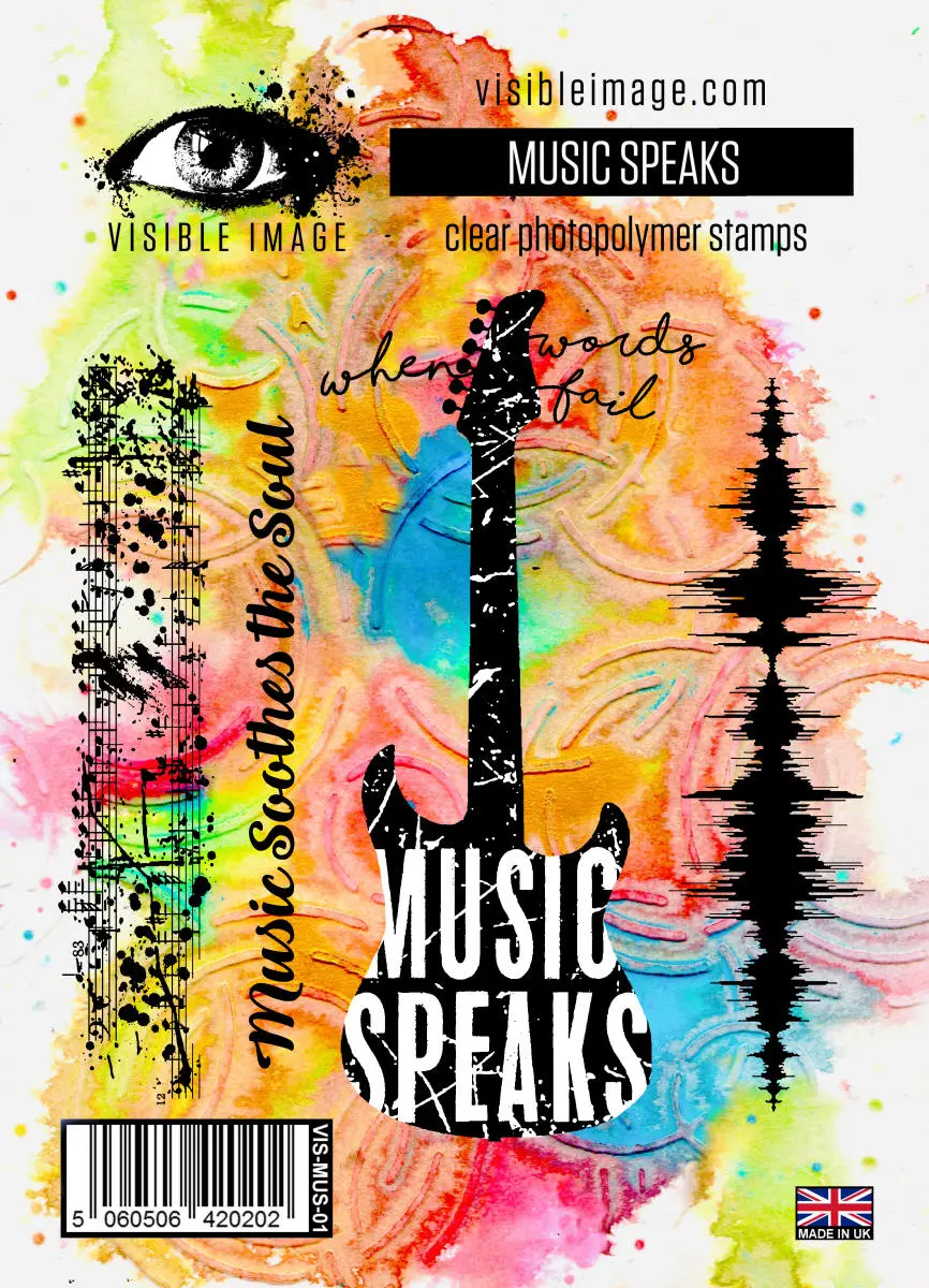 Visible Image Music Speaks - A6 Stamp Set 1