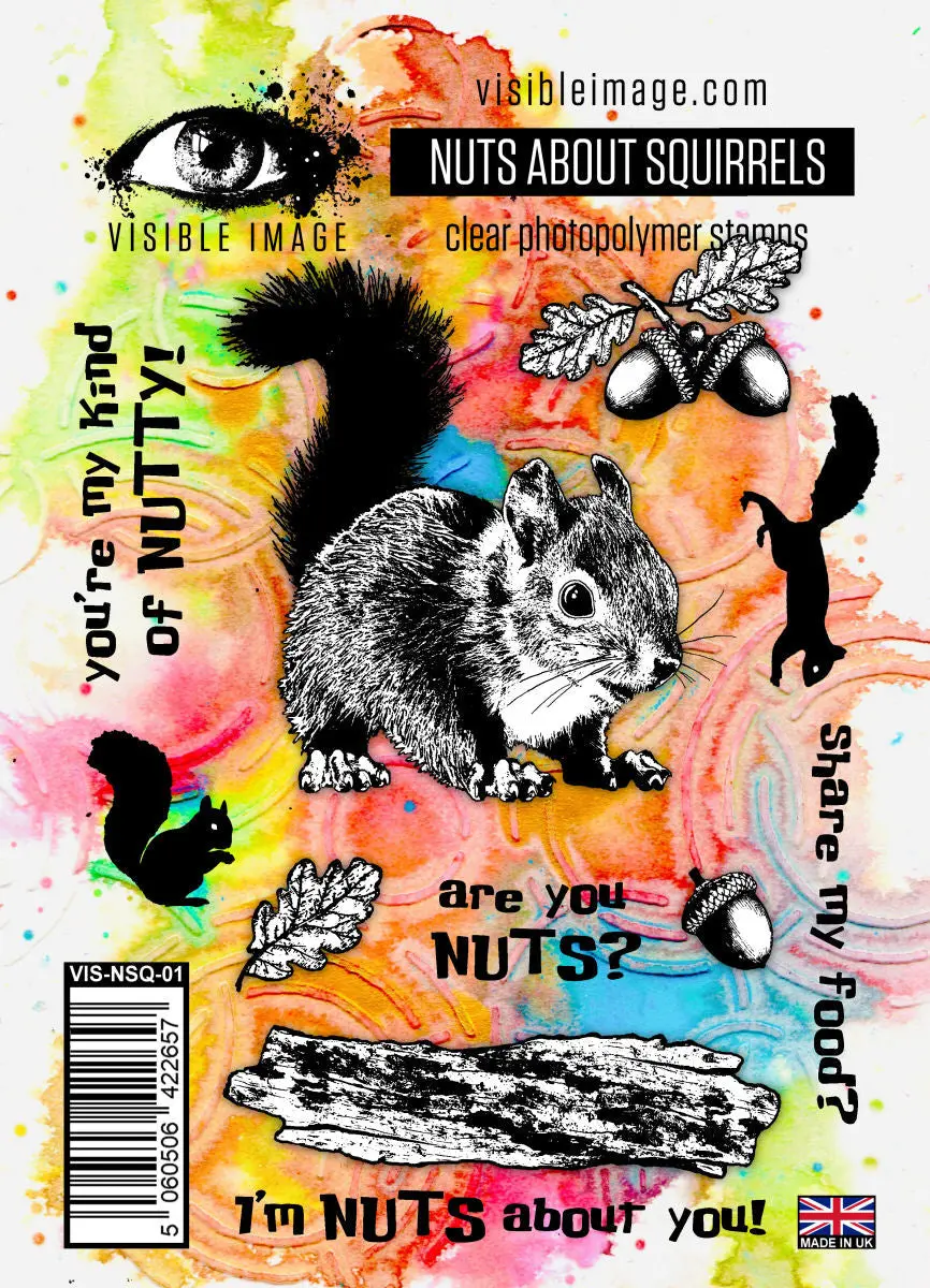 Visible Image Nuts About Squirrels - A6 Stamp Set 1