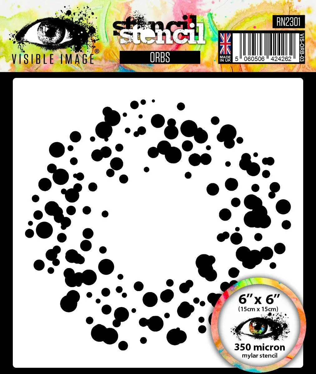 Visible Image Orbs Stencil - 6 X 6 1