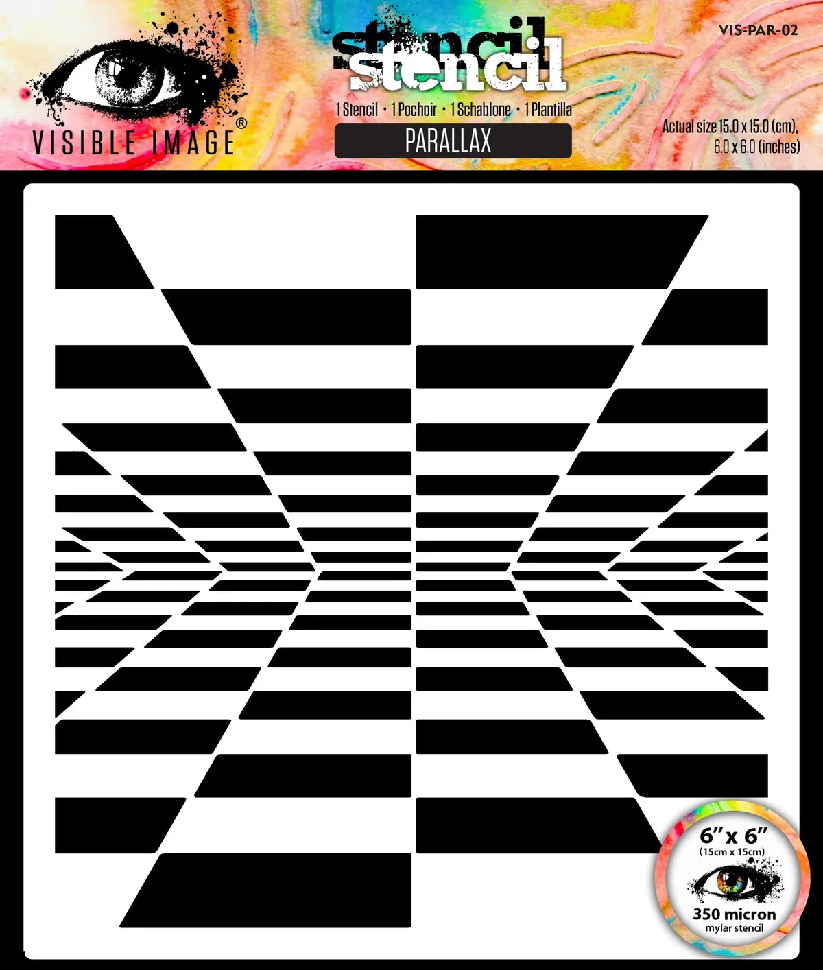 Visible Image Parallax 6 In X 6 In Stencil 1