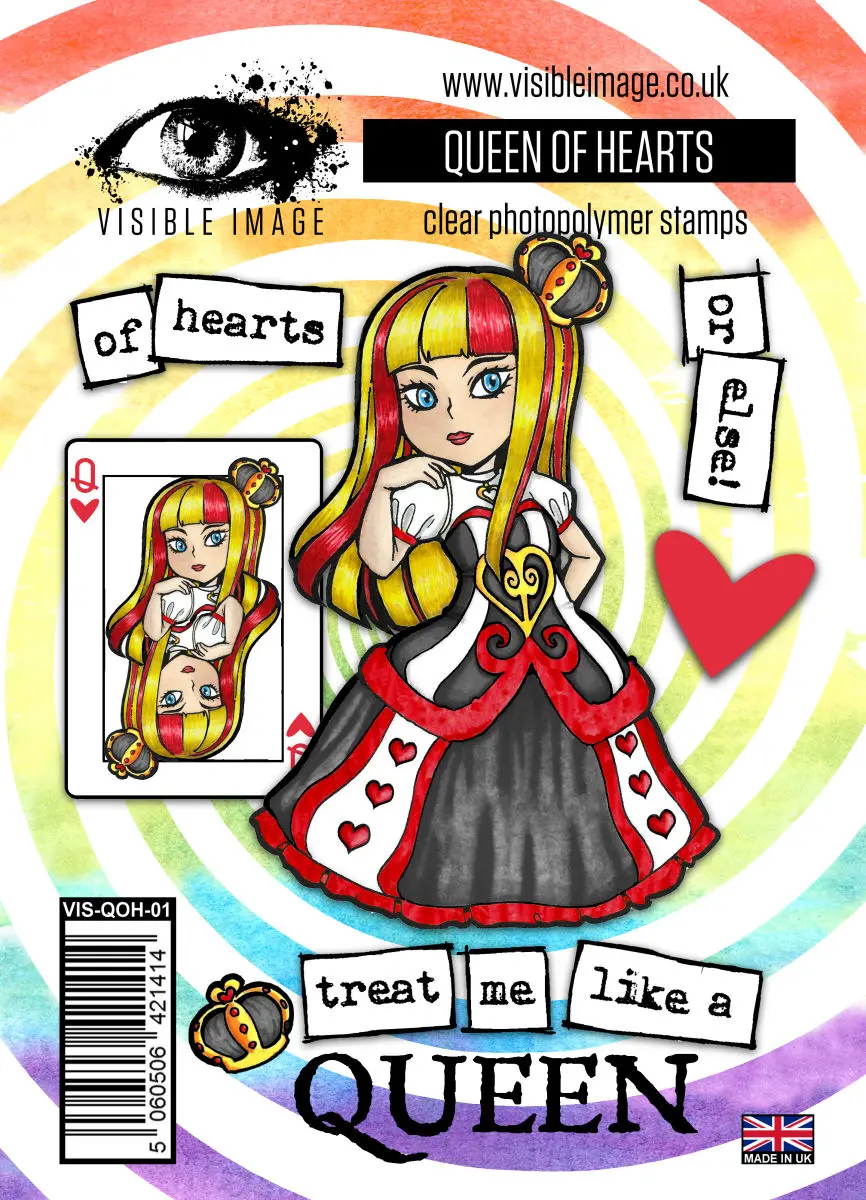 Visible Image Queen Of Hearts - A6 Stamp Set 1