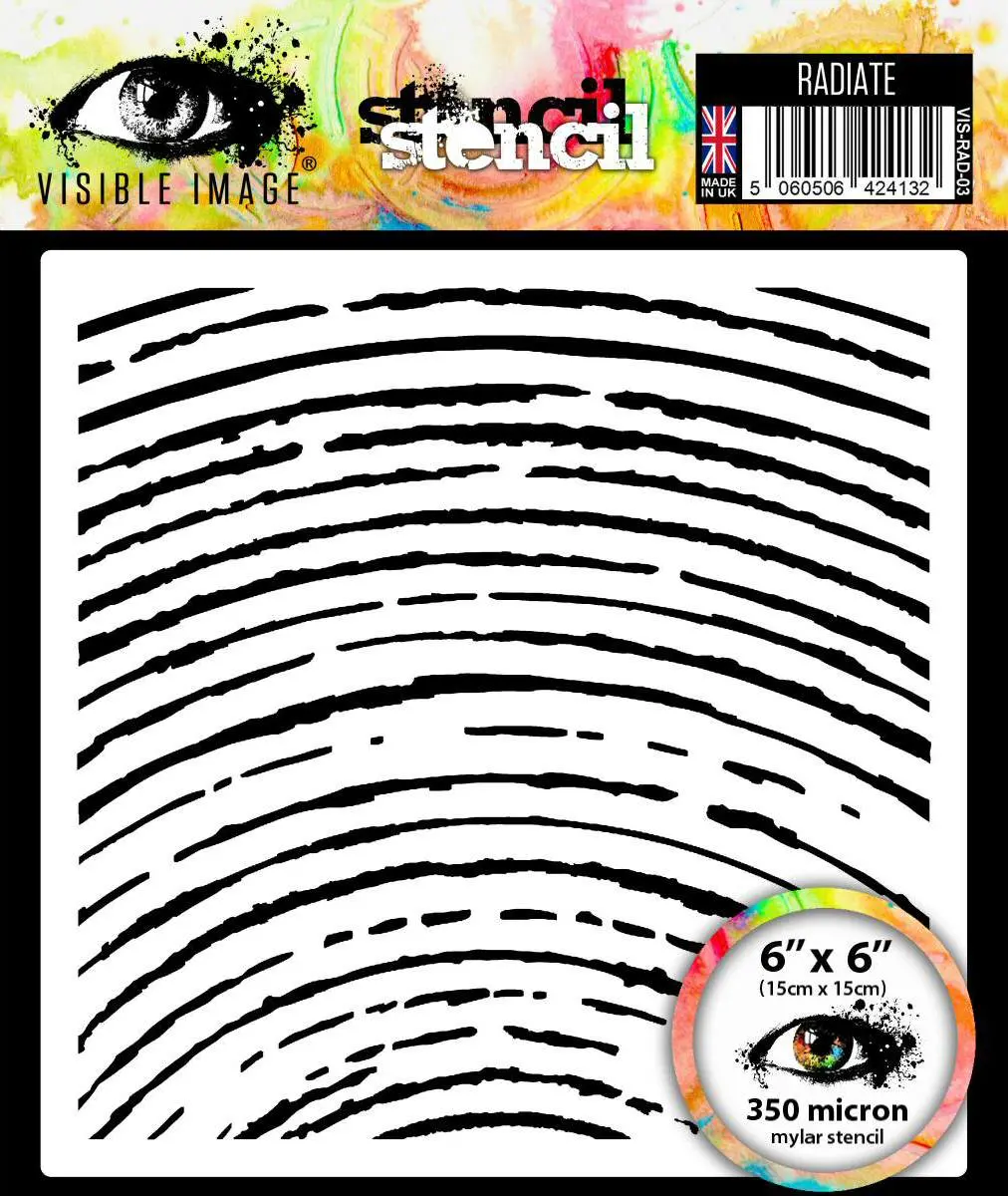 Visible Image Radiate Stencil - 6 X 6 1