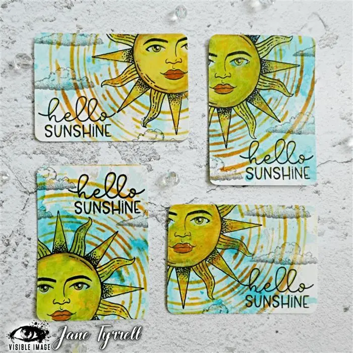 Visible Image Rise And Shine - A6 Stamp Set 2