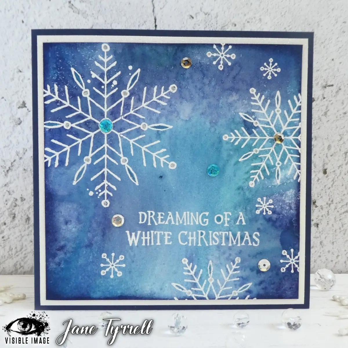 Visible Image Sketched Snowflakes - A6 Stamp Set 2
