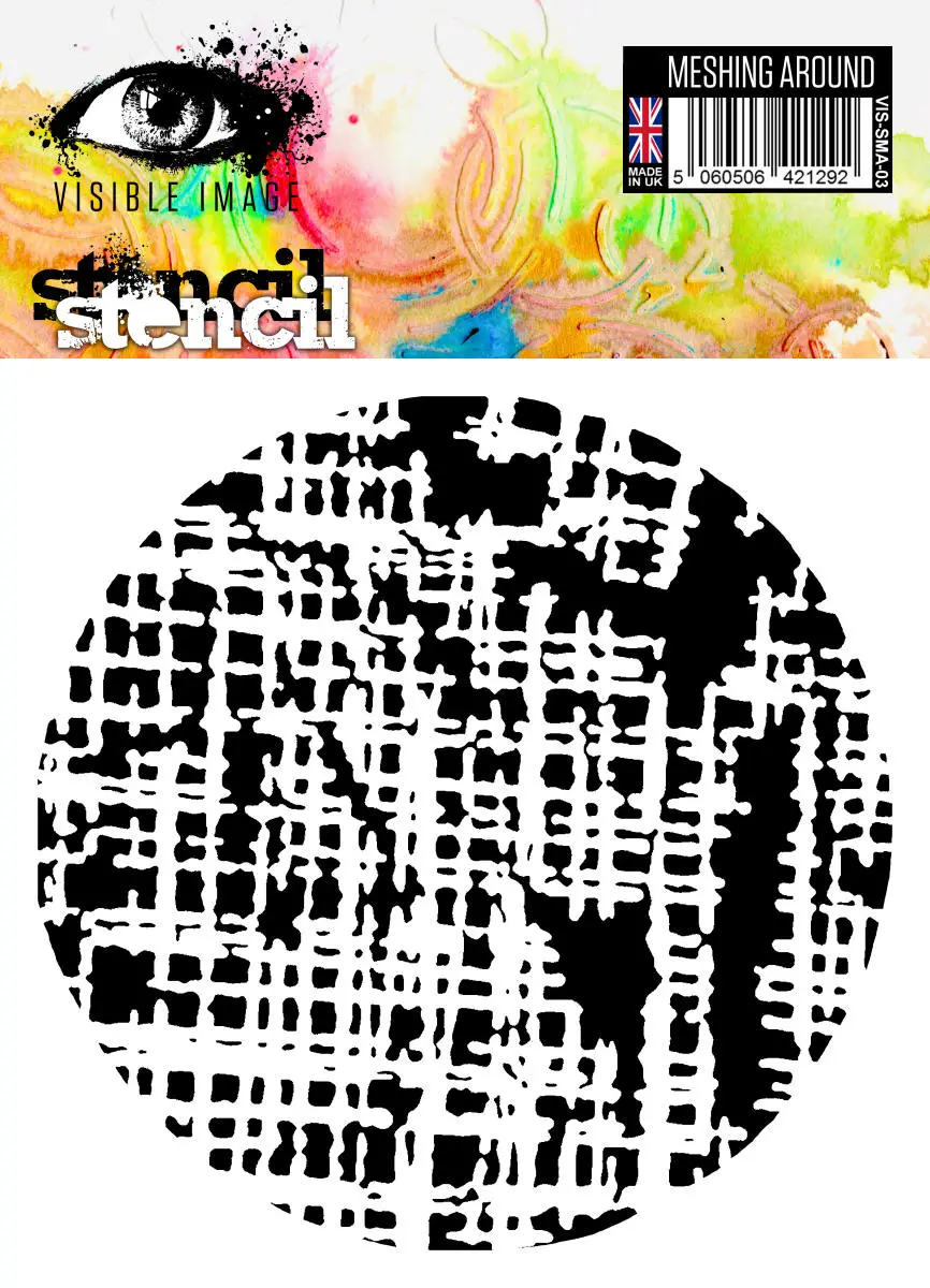 Visible Image Meshing Around Stencil - 6 X 6 1
