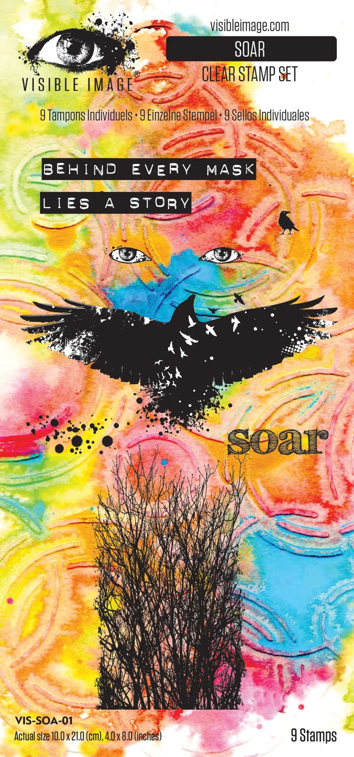 Visible Image Soar 4In X 8In Stamp Set 1