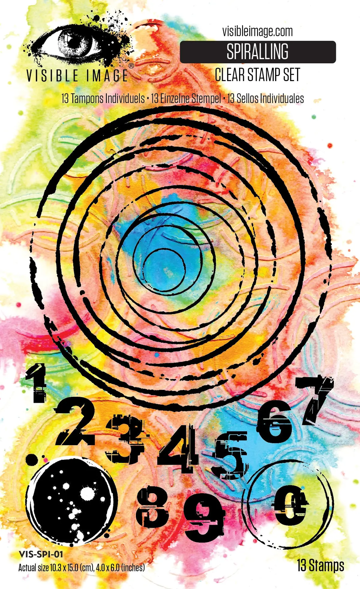 Visible Image Spiralling 4In X 6In Stamp Set 1