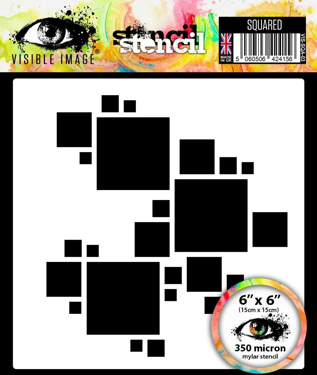 Visible Image Squared Stencil - 6 X 6 1