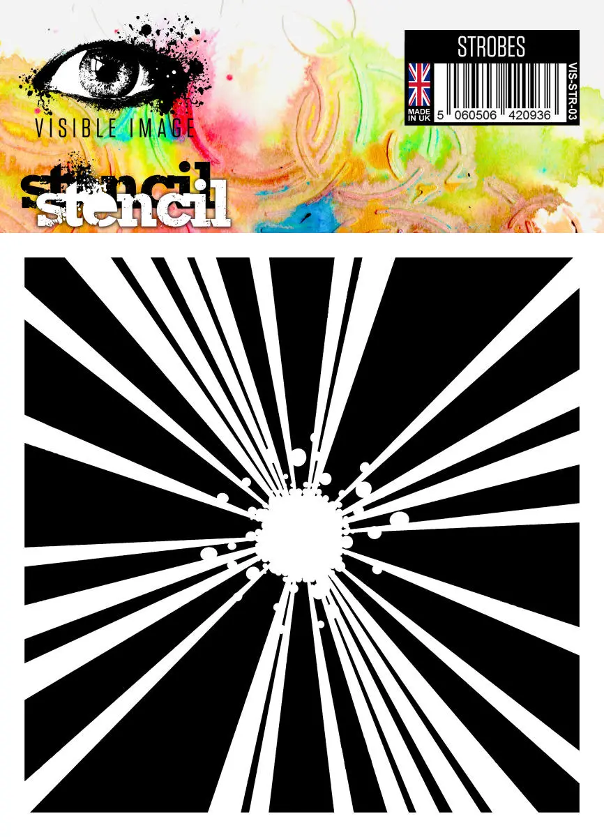 Visible Image Strobes Stencil - 6 X 6 1
