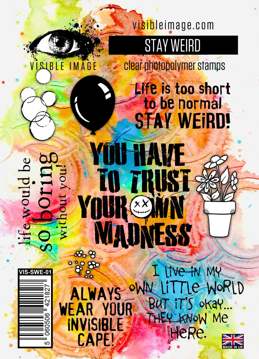 Visible Image Stay Weird - A6 Stamp Set 1