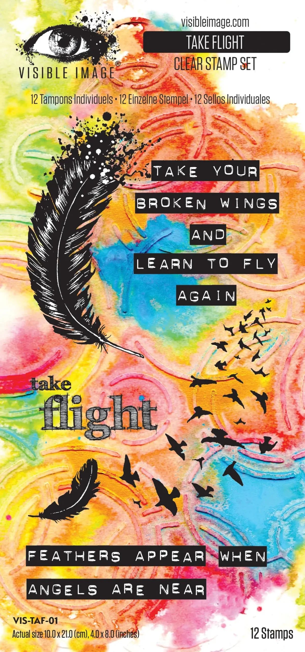 Visible Image Take Flight 4In X 8In Stamp Set 1