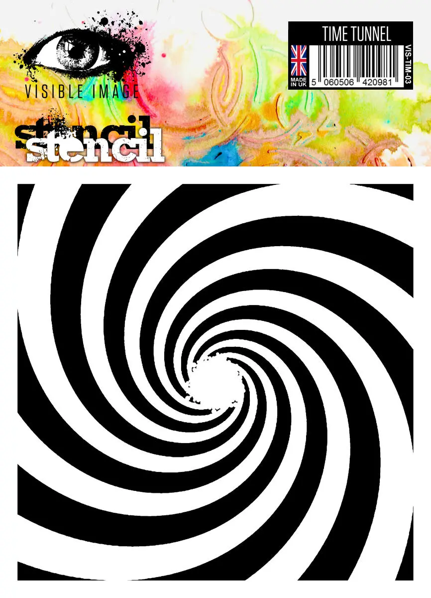 Visible Image Time Tunnel Stencil - 6 X 6 1