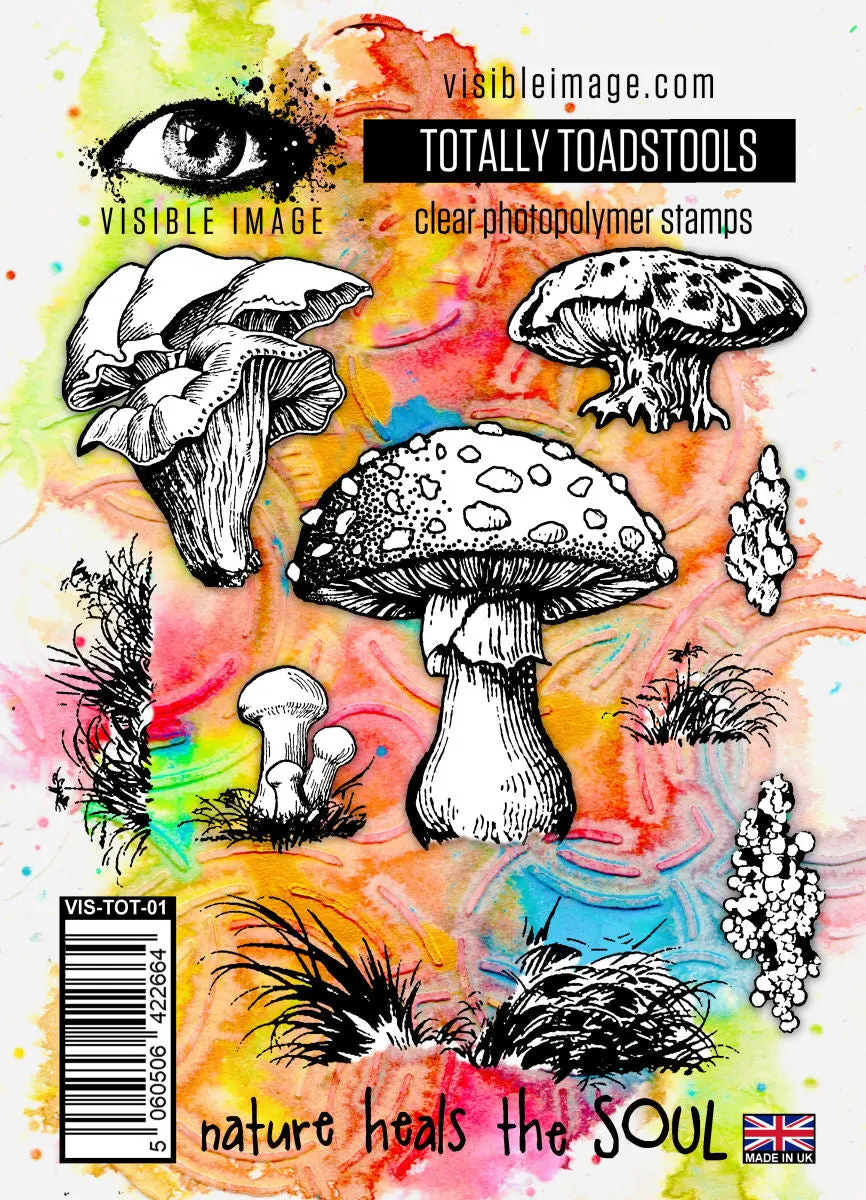 Visible Image Totally Toadstools - A6 Stamp Set 1