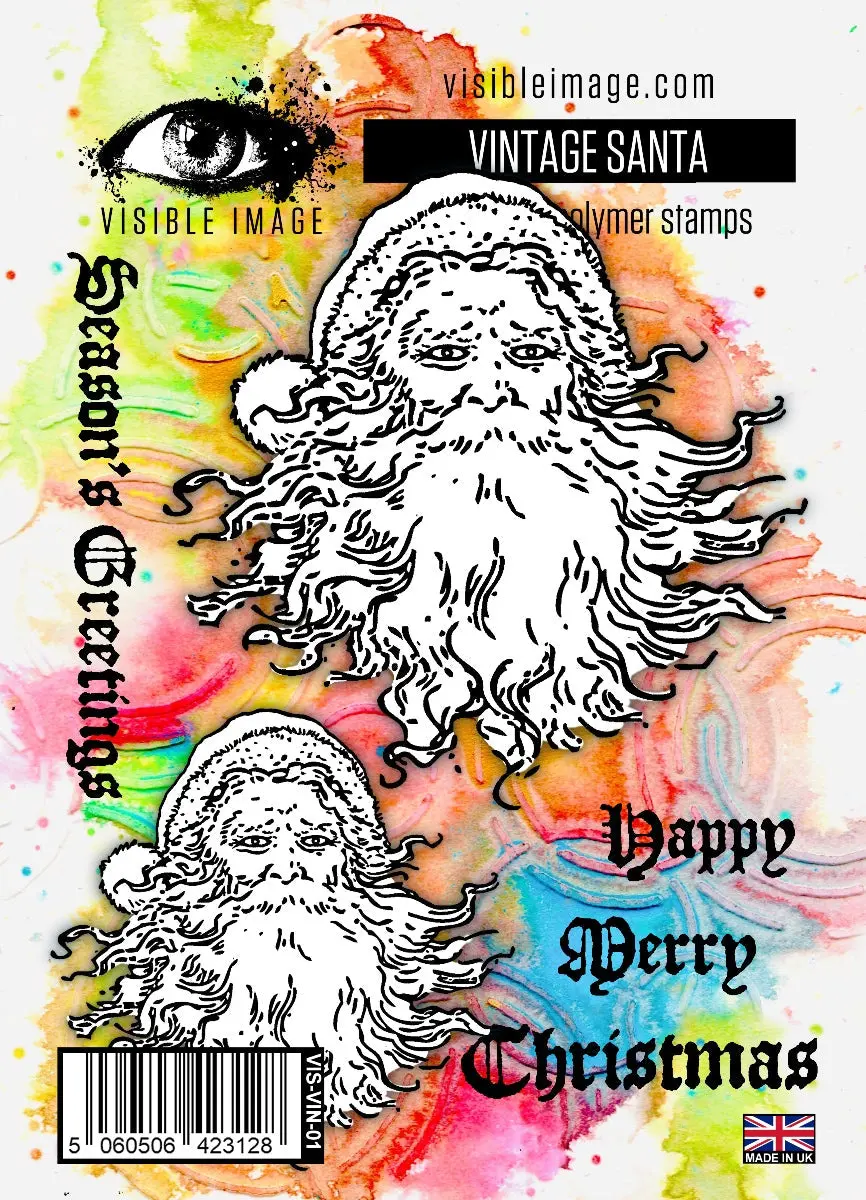 Visible Image Vintage Santa - A6 Stamp Set 1