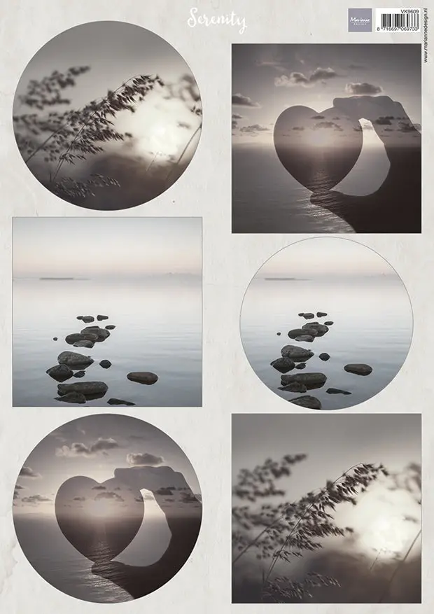 Marianne Design A4 Cutting Sheet - Serenity Horizons 1