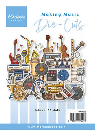Marianne Design A6 Die Cuts - Making Music 1