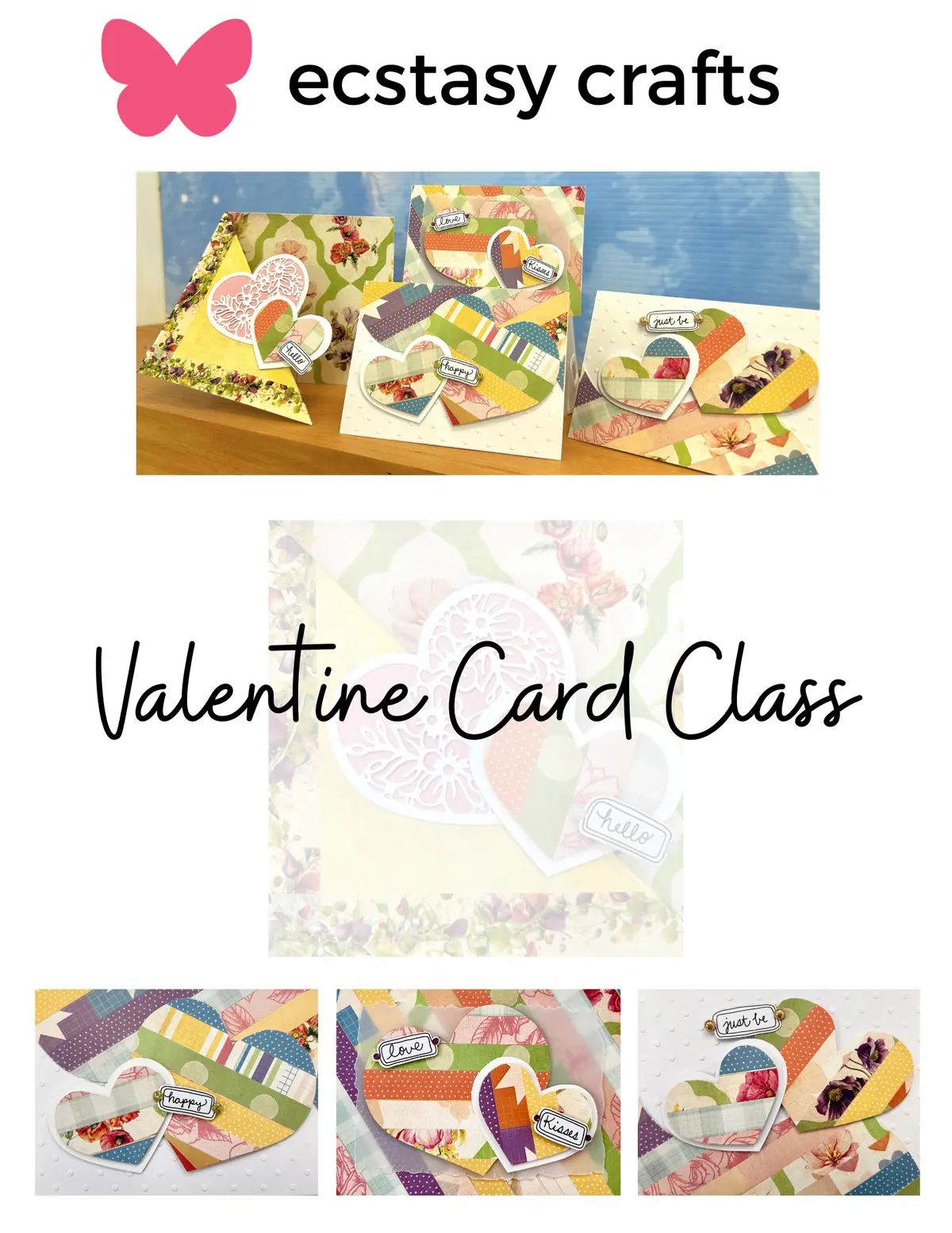 Valentine's Card Making Creative Class: Online 1